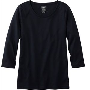 L.L. Bean | Pima Cotton 3/4 Sleeve Tee | Size XS